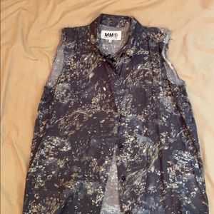 mm6 margiela sleeveless button up